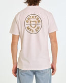 Brixton Crest II Standard Tee WHITE / SAGE / COPPER