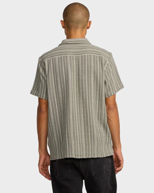 RVCA Vacancy Stripe SS LIGHT OLIVE