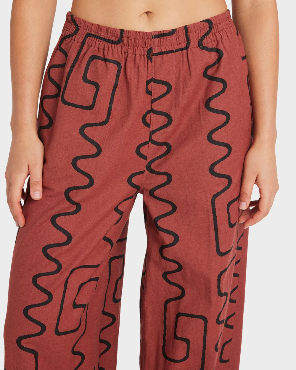 RVCA Farlow Elastic Pant MAHOGANY