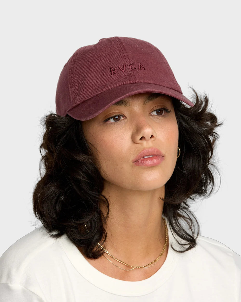 RVCA Forever Dad Cap BURNT RED