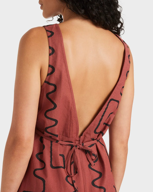 RVCA Sunnie Jumper Romper MAHOGANY