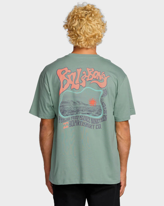 Billabong Morning Haze Regular Tee MINERAL BLUE