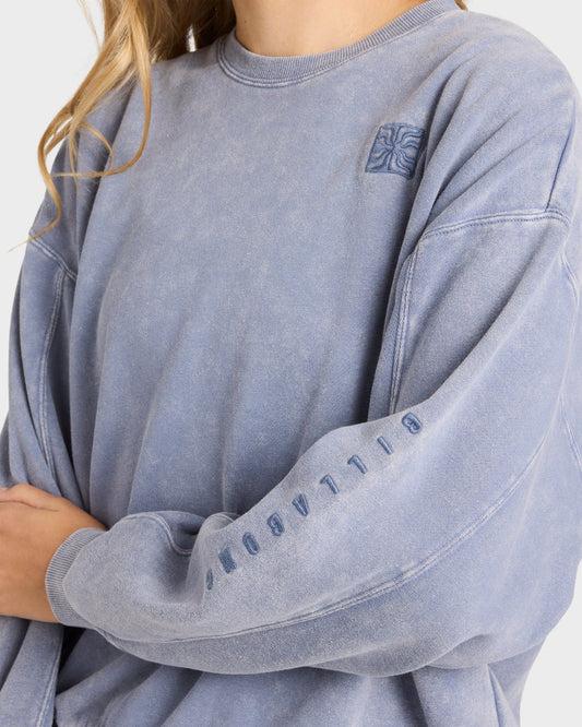 Billabong Saltwashed Kendal Crew Fleece STONE BLUE