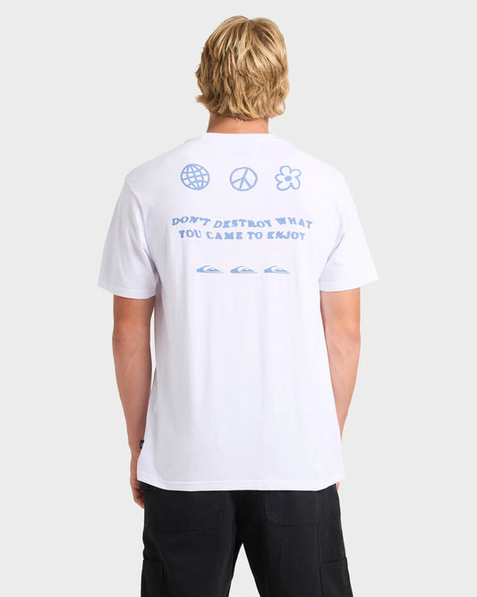 Quiksilver Feel Good Vibes Tee WHITE