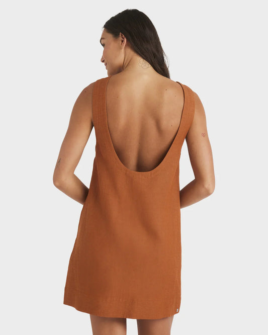 Roxy Lucky Charm Dress CAMEL