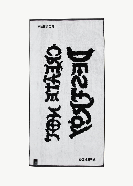 Afends Beach Towel BLACK