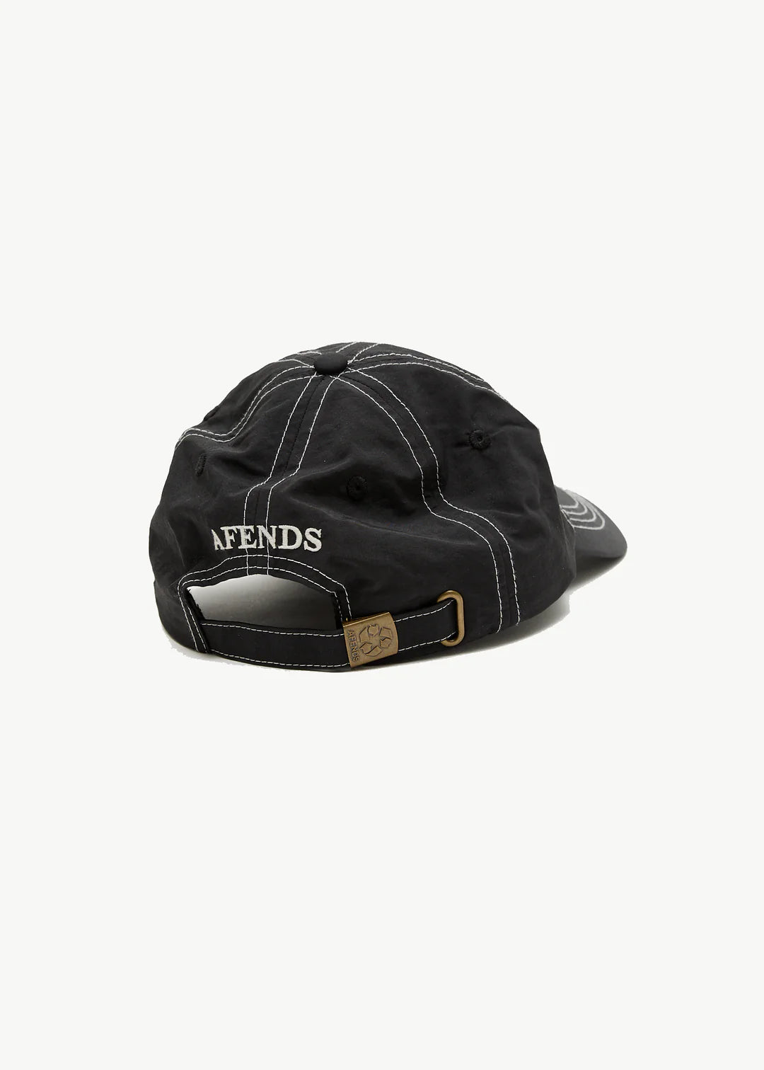 Afends Cosmic Con Six Panel Cap BLACK