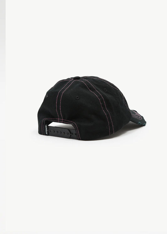 Afends Heavy Petal Five Panel Cap BLACK