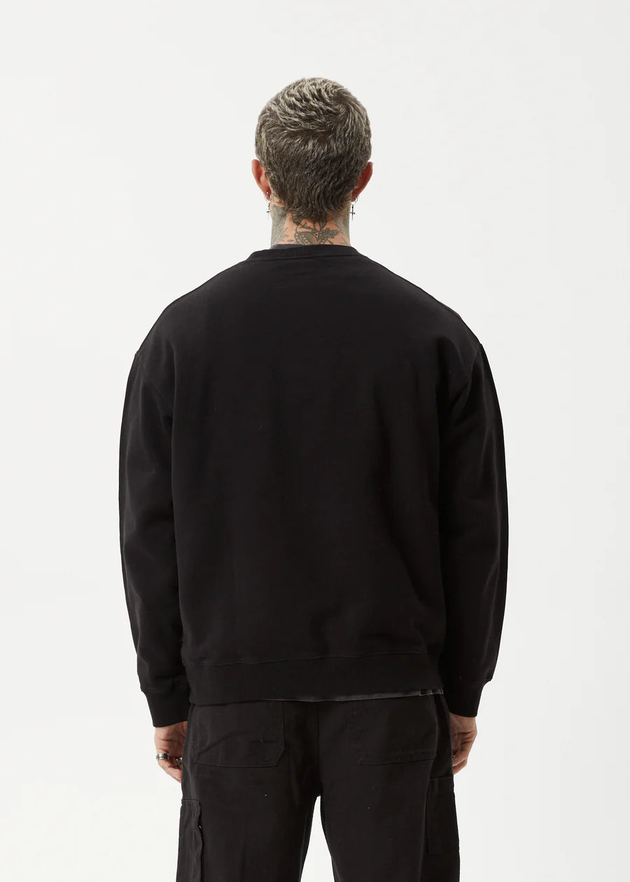 Afends Break Through Crew Neck BLACK
