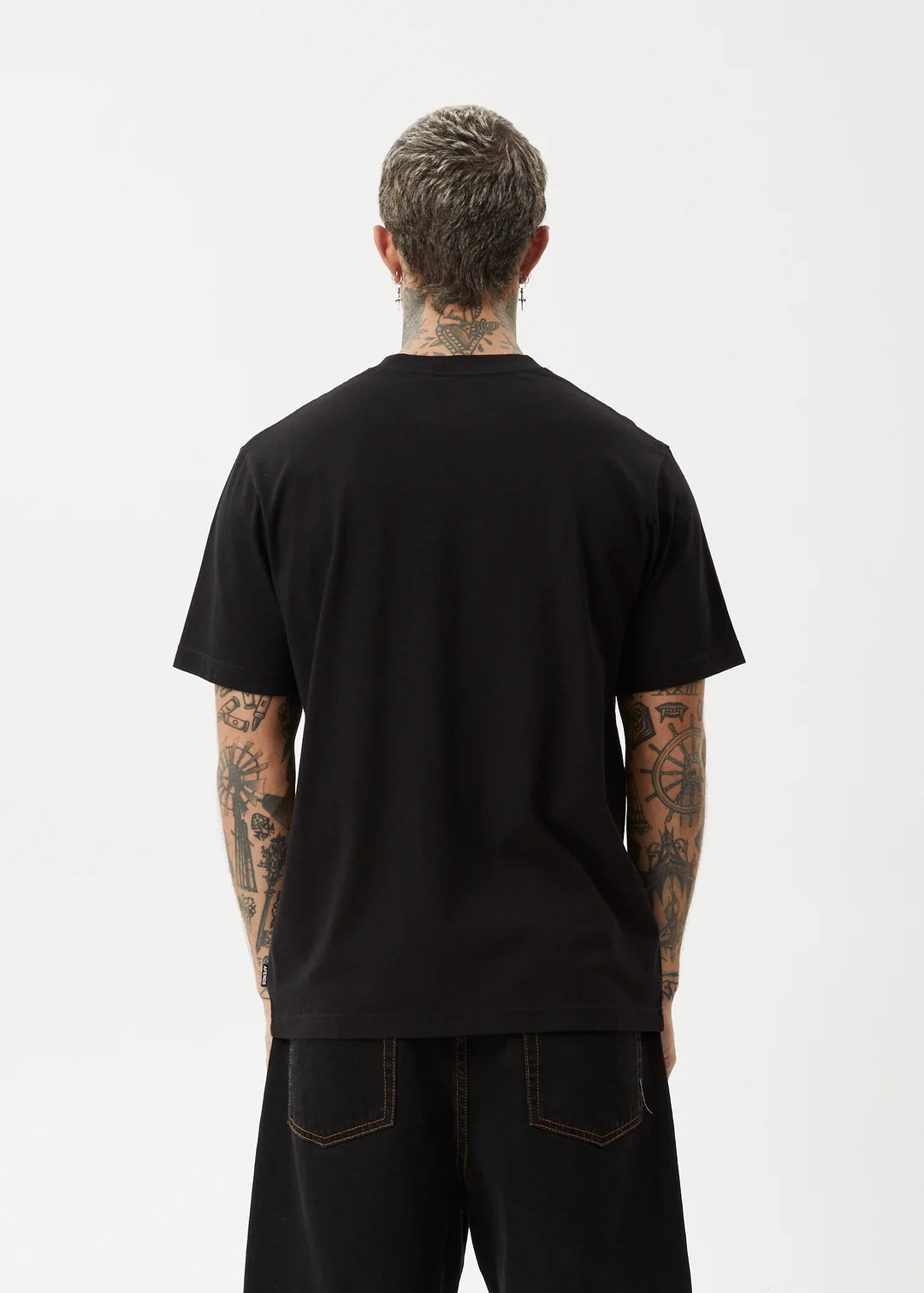 Afends Carpet Ride Recycled Retro Fit Tee BLACK