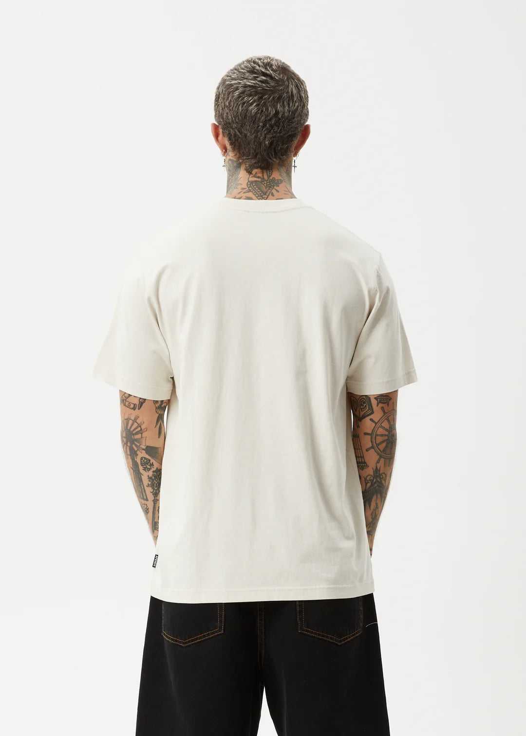 Afends Carpet Ride Recycled Retro Fit Tee MOON BEAM