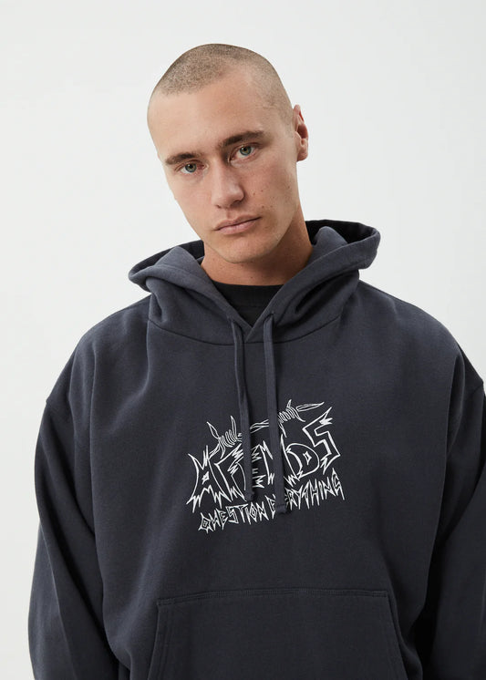 Afends Moments Boxy Hoodie CHARCOAL