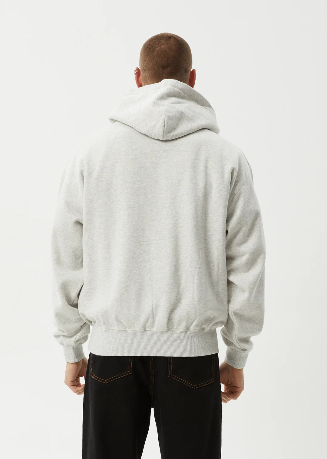 Afends All Eyez Boxy Hoodie GREY MARLE