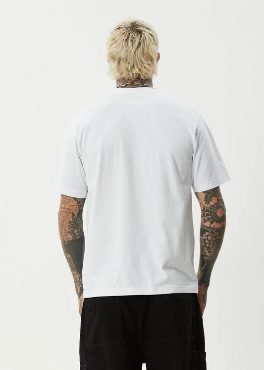 Afends Torched Retro Tee WHITE