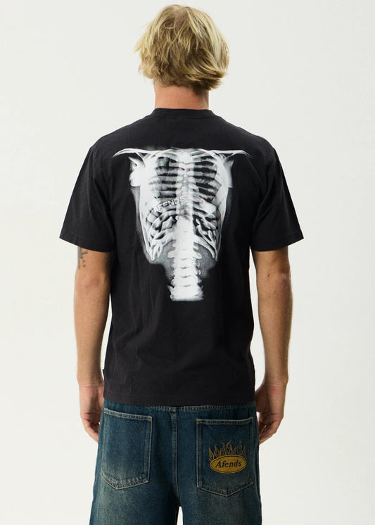 Afends X-Ray Retro Tee STONE BLACK
