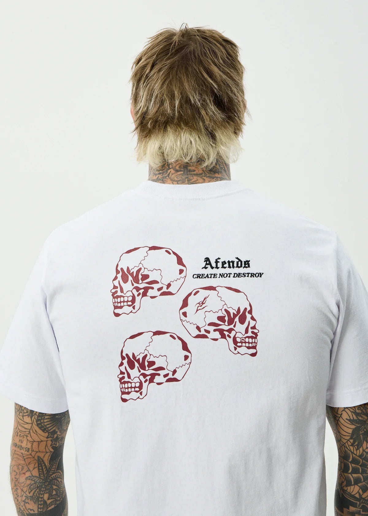 Afends Temporal Heavyweight Retro Tee WHITE