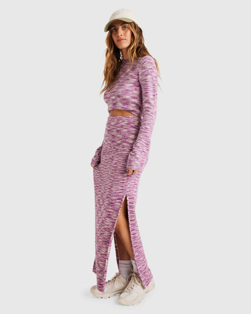 Billabong Under The Sun Sweater Top BRIGHT ORCHID