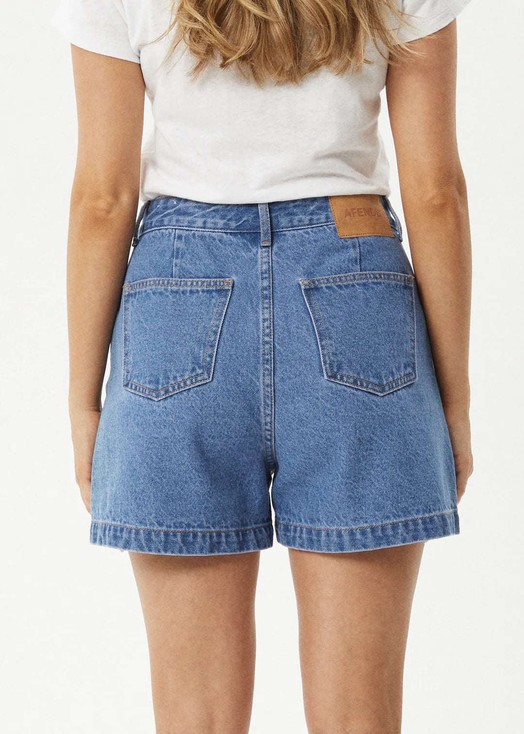 Afends Seventy Threes Denim Short WORN BLUE