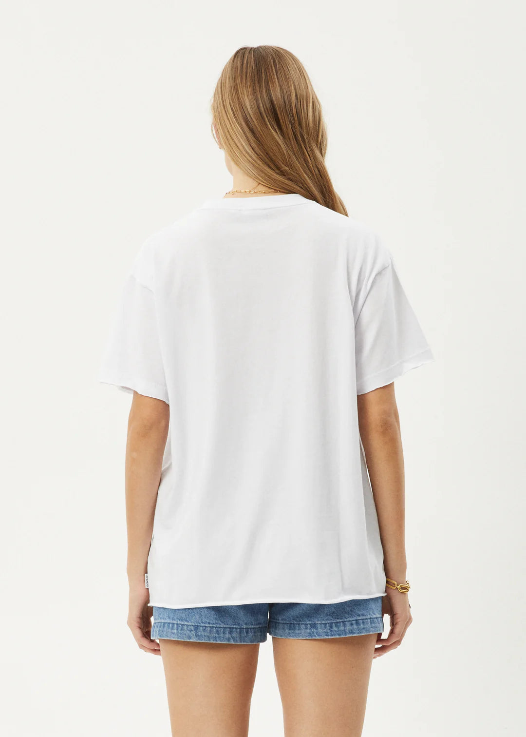 Afends No Fury Recycled Oversized Tee WHITE