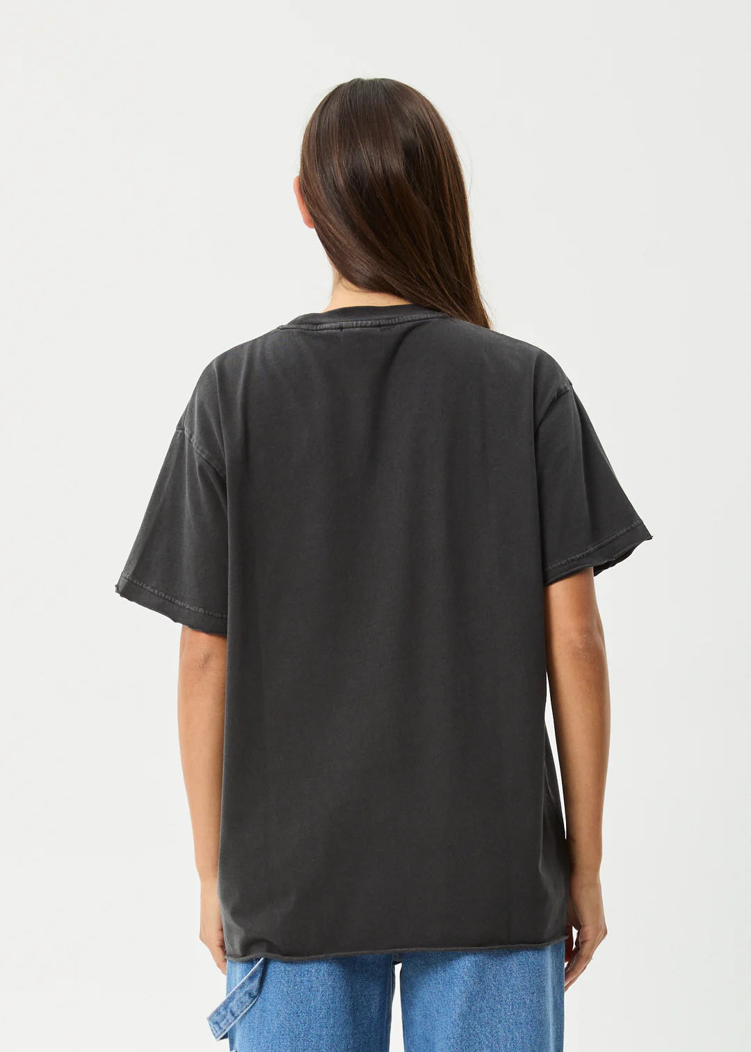 Afends Frolic Oversized Tee STONE BLACK