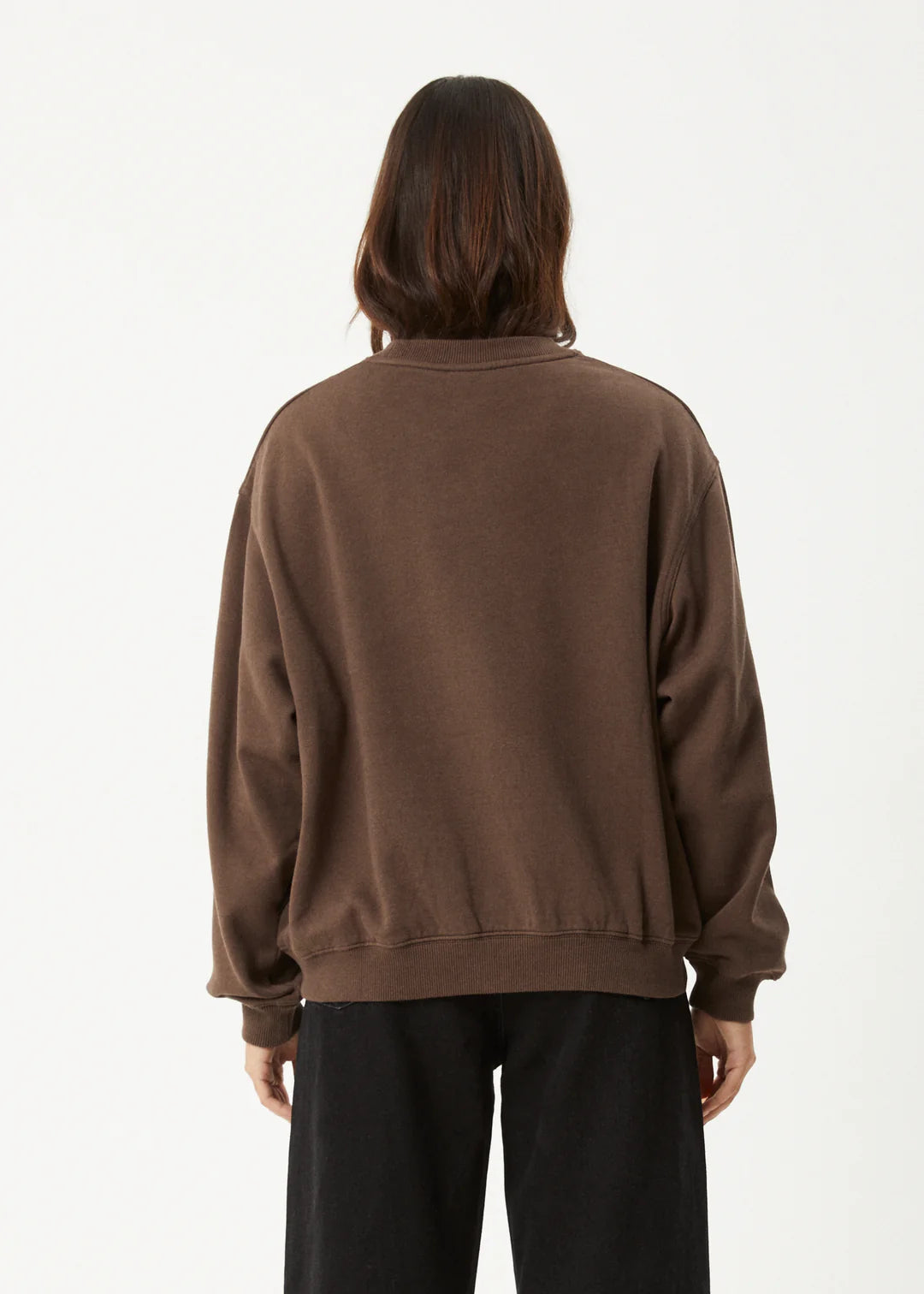 Afends Mackie Crew Neck Jumper COFFEE