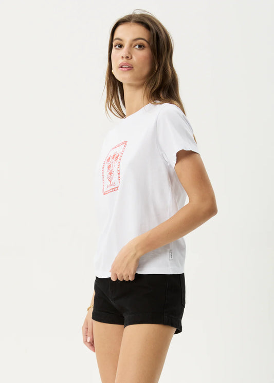 Afends Maisie Regular Tee WHITE