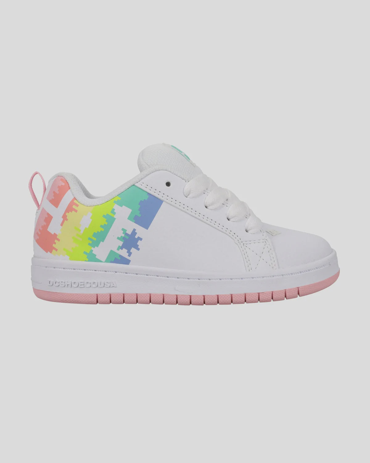 DC Girls Court Graffik WHITE / MULTI