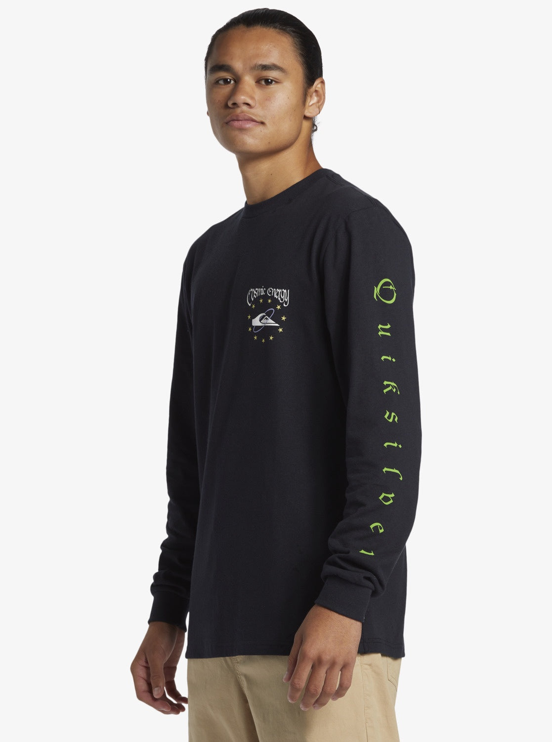 Quiksilver QS Cosmic LS Moe BLACK