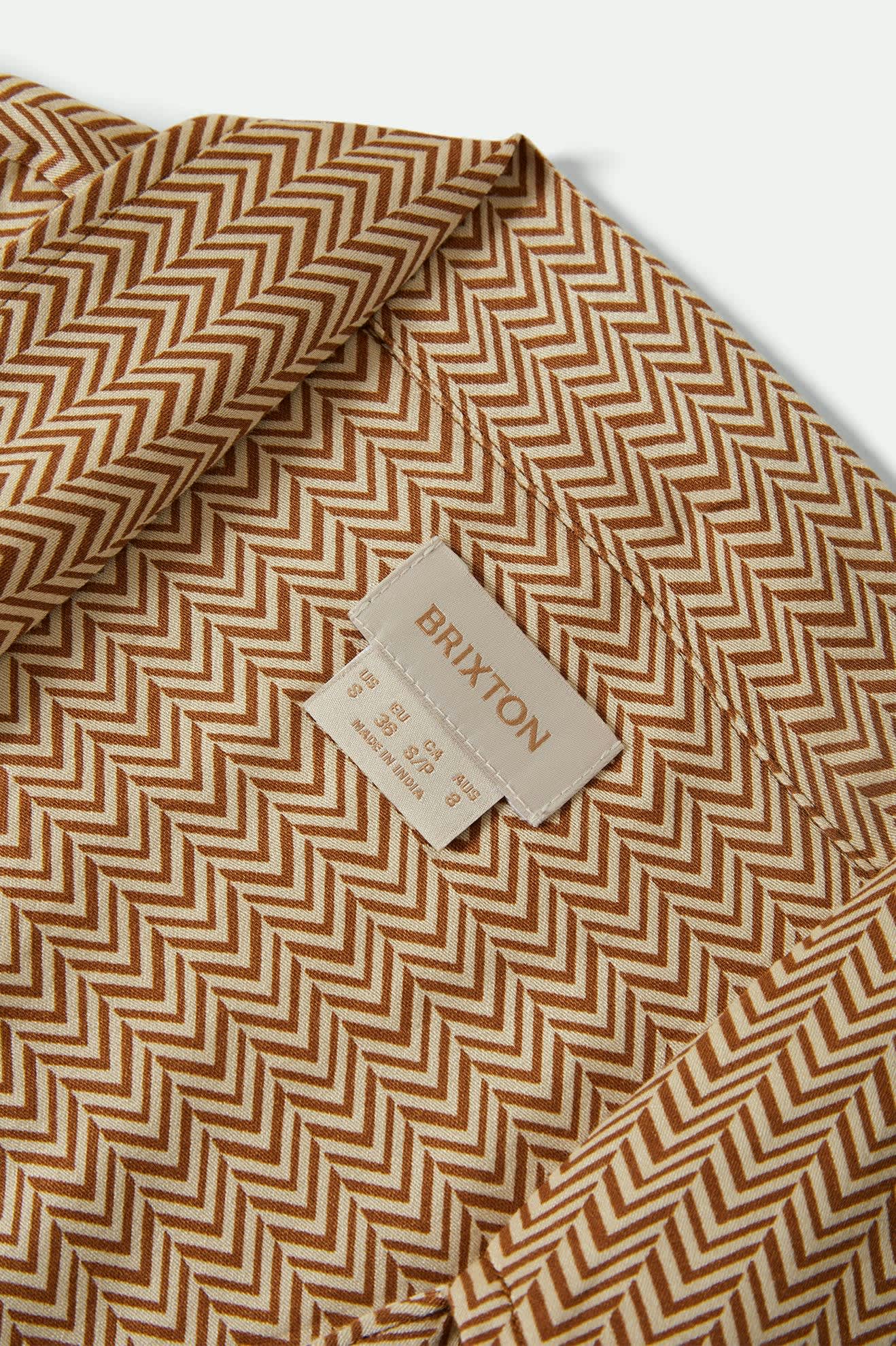 Brixton Hudson Lounge Woven Shirt WASHED COPPER / WHITECAP