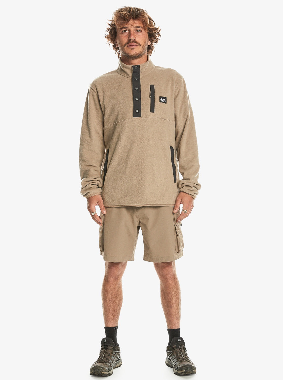 Quiksilver No Destination 2 Half Snap TIMBER WOLF