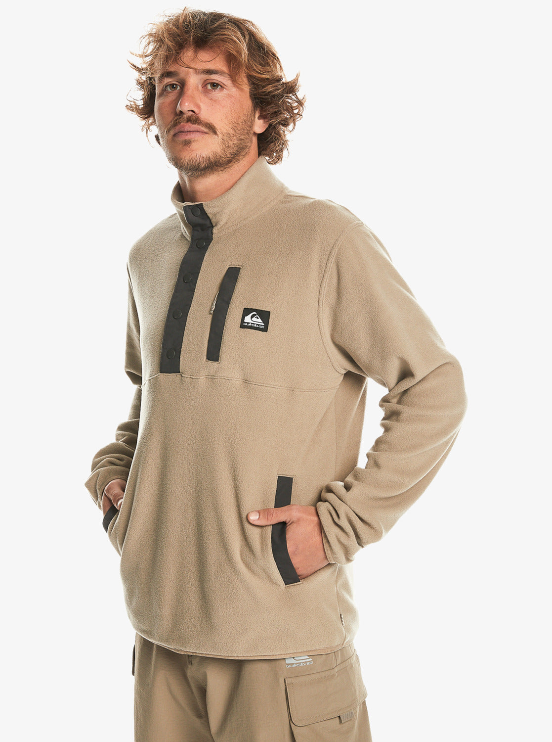Quiksilver No Destination 2 Half Snap TIMBER WOLF