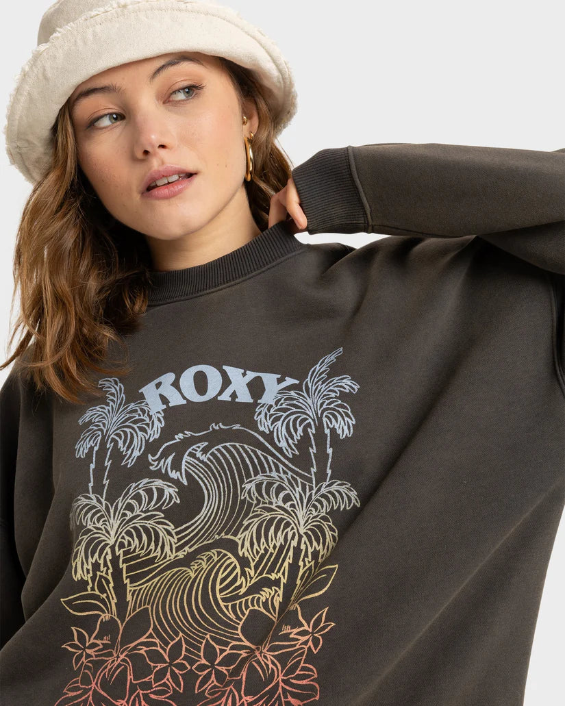 Roxy Lineup Oversized Crew PHANTOM