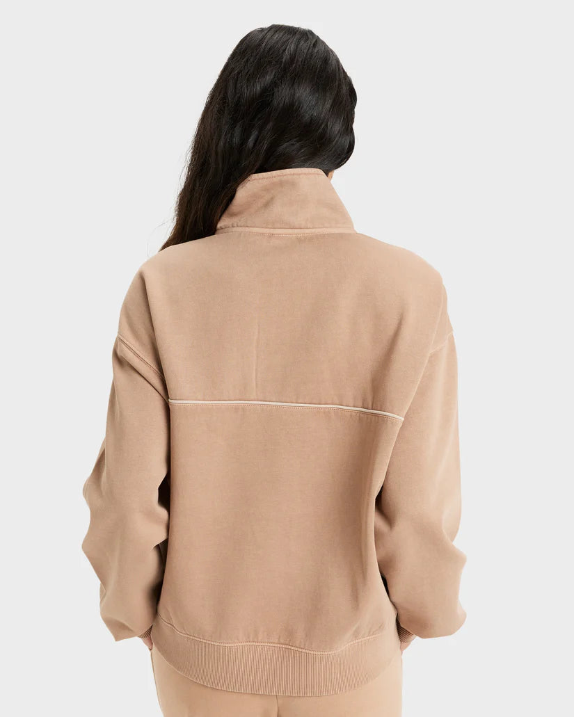 Roxy Our Town Half Zip Jumper PORTABELLA