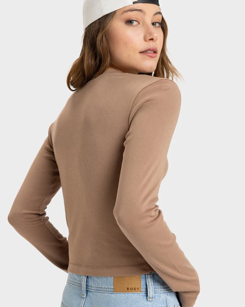 Roxy Long Sleeve Baby T PORTABELLA