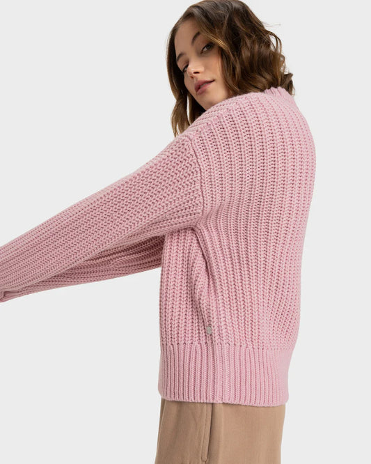 Roxy Coming Home Knit Sweater BLEACHED MAUVE