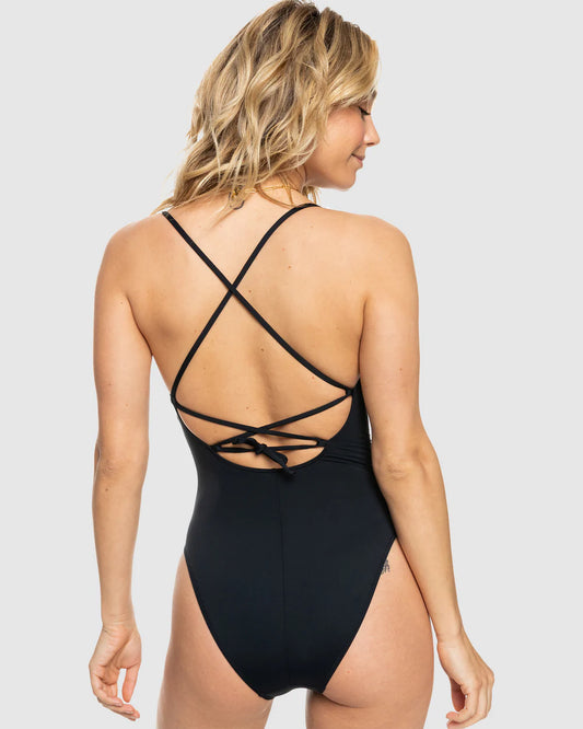 Roxy SD Beach Classics Fashion Onepiece Swim ANTRACITE