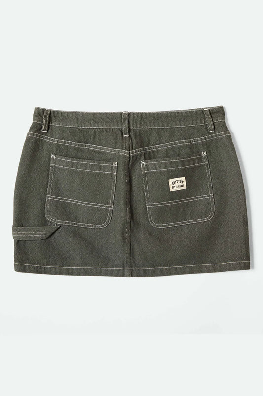 Brixton Essex Painter Mini Skirt DEEP FOREST