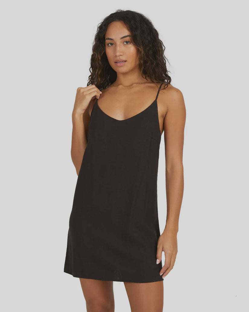 Billabong Summer Love Dress BLACK East Coast Surf Billabong Summer Love Dress BLACK East Coast Surf