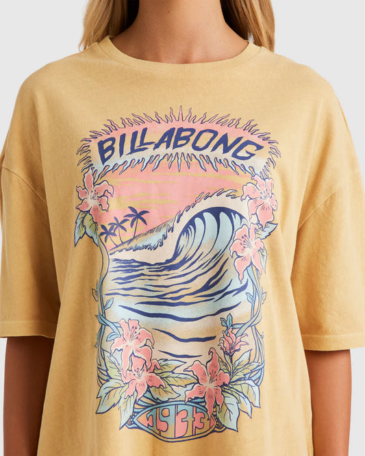 Billabong Tropical Blast T-Shirt PALE YELLOW