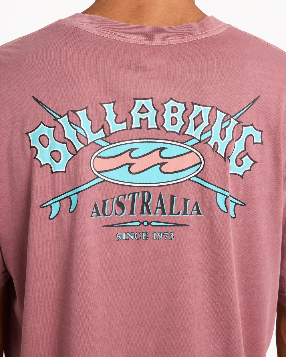 Billabong Heritage Arch Wavewash Tee RED DAHLIA