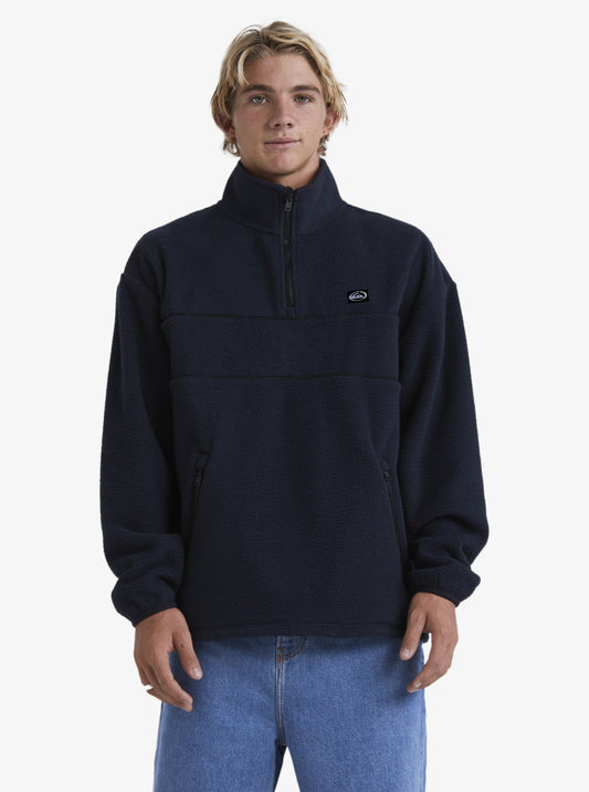 Quiksilver Saturn Sherpa Half Zip BLACK