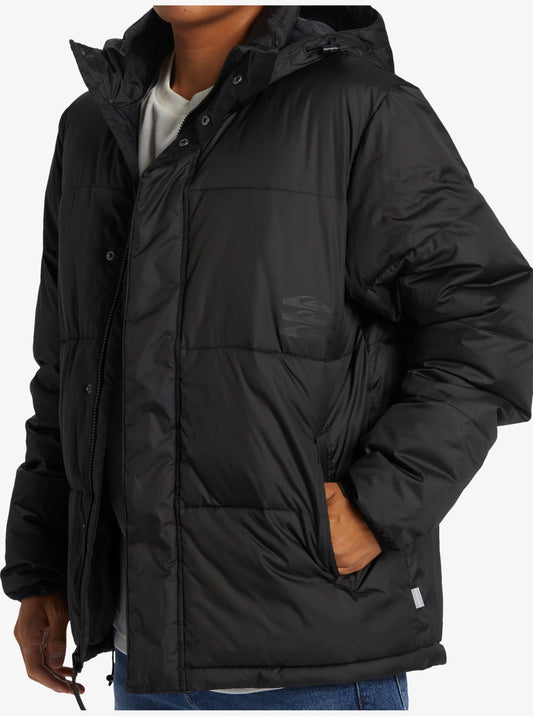 Quiksilver Bizzy Blur Puffer Jacket BLACK