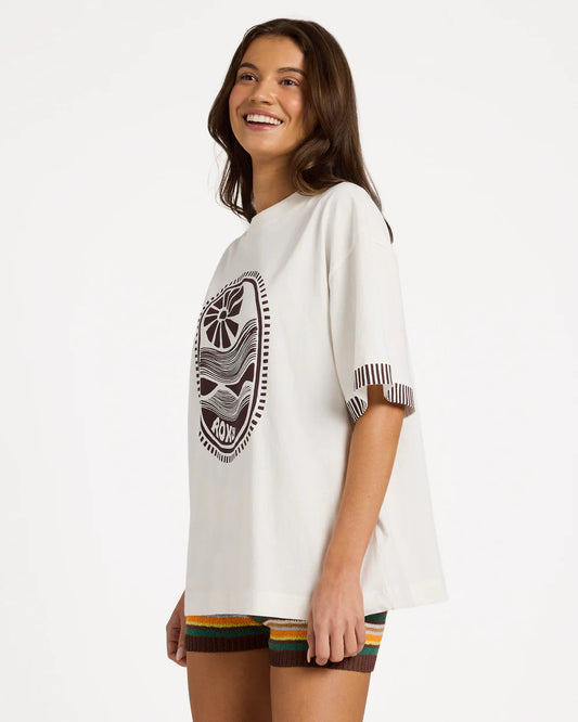 Roxy Sunscape Tee COCONUT MILK