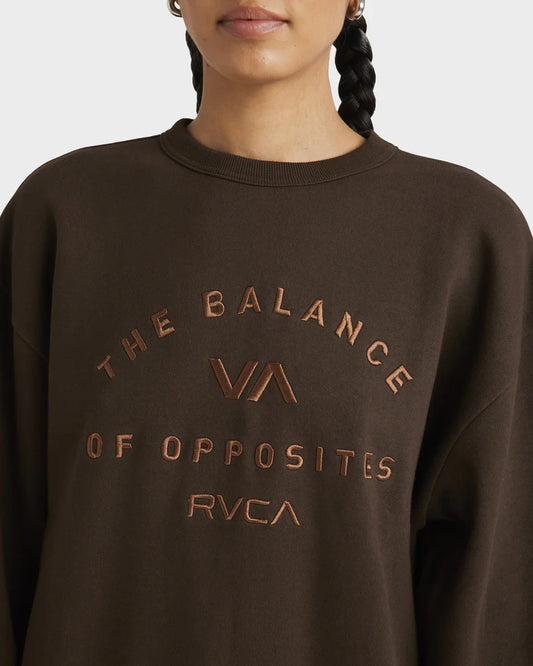 RVCA Bold RVCA Vintage Crew CHOCOLATE