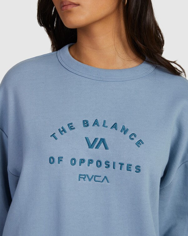 RVCA Bold RVCA Vintage Crew ICE BLUE
