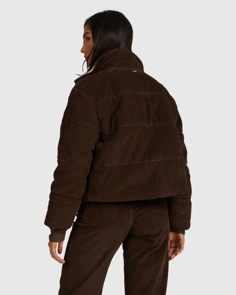 RVCA Eezeh Puffer Jacket COFFEE