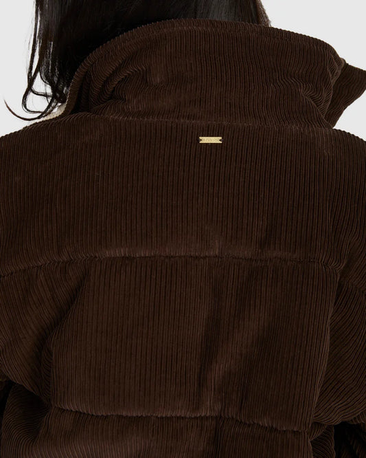 RVCA Eezeh Puffer Jacket COFFEE