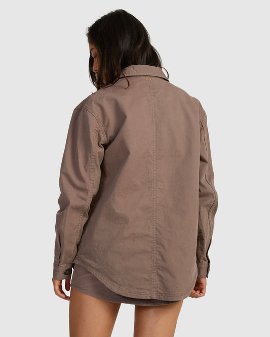 RVCA Twill Shacket IRON