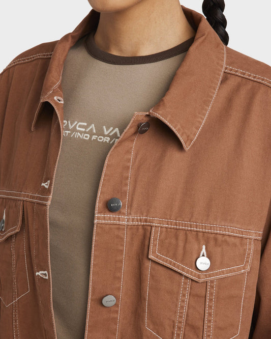 RVCA Indie Twill Jacket RAWHIDE
