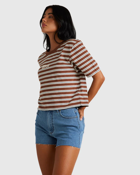 RVCA Ferny SS Tee HAZELNUT